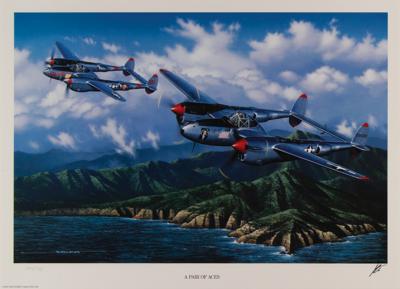 Lot #230 Aviation and Military (10) Art Prints Signed by Stan Stokes and James Dietz  - Image 5