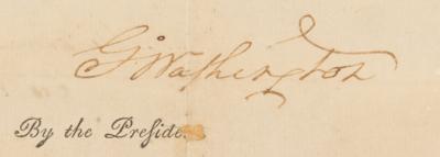 Lot #1 George Washington Document Signed as President - Image 2