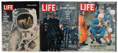 Lot #7485 Al Worden's Lot of (3) Life Magazines