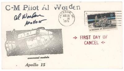 Lot #7478 Al Worden's Collection of (7) Apollo 15 Covers - Image 1