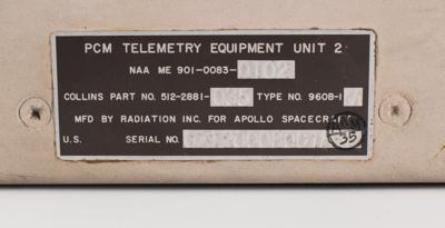 Lot #7112 Apollo Command Module (Block I) Pulse Code Modulation (PCM) Telemetry Equipment Unit #2 - Image 4