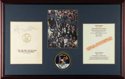 Lot #7274 Apollo 11 Crew-Signed Souvenir 'Ticker Tape' Folder