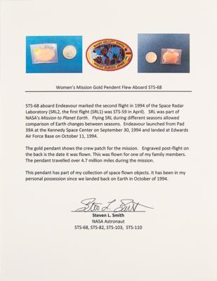 Lot #7621 STS-68 Flown 14K Gold Medallion - Image 4