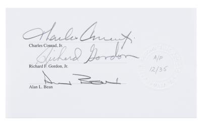 Lot #7337 Apollo 12 Signatures and Artist Proof