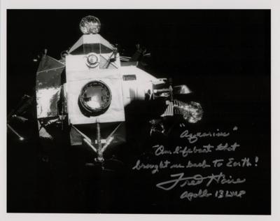 Lot #7371 Fred Haise Signed Photograph