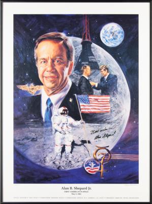 Lot #7430 Alan Shepard Signed Limited Edition Print - Image 3