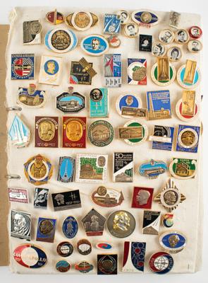 Lot #7727 Soviet Union Space Pins Collection of