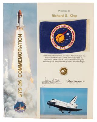 Lot #7654 STS-26 Flown Flag