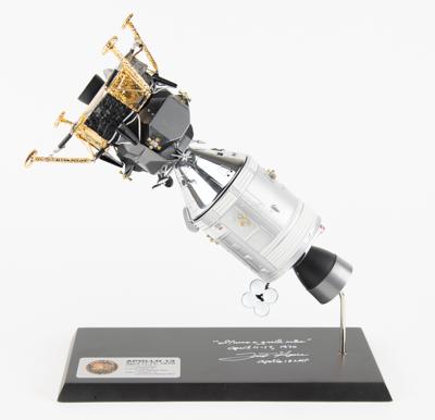 Lot #7367 Fred Haise Signed Model of the Apollo 13 Command and Lunar Module - Image 3