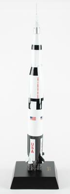 Lot #7509 Charlie Duke Signed Saturn V Rocket Model - Image 5