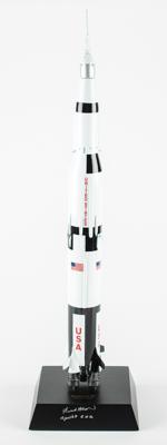Lot #7211 Frank Borman Signed Saturn V Rocket Model
