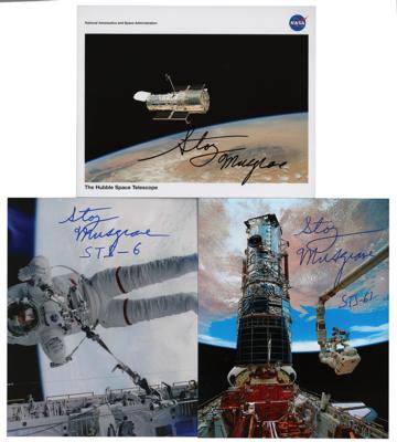 Lot #7627 Story Musgrave (3) Signed Photographs