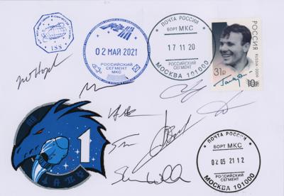 Lot #7799 SpaceX Crew-1 Flown Cover Signed by (8)