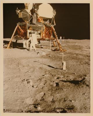 Lot #7314 Apollo 11: Buzz Aldrin and Lunar Module Original Vintage Photograph - Image 1
