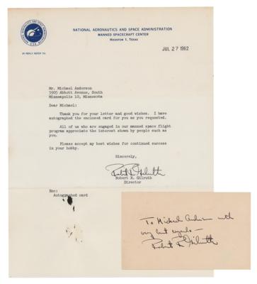 Lot #7575 Robert Gilruth Typed Letter Signed and Signature