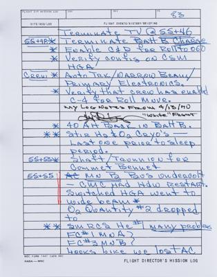 Lot #7348 Apollo 13 Multi-signed Complete Copy of the Flight Director's Log  - Image 2