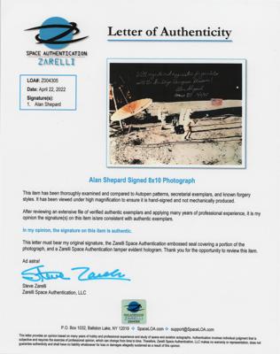 Lot #7429 Alan Shepard Signed Photograph - Image 2