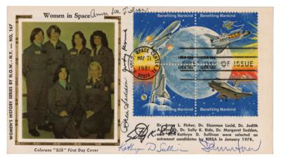 Lot #7669 Women in Space Signed First Day Cover