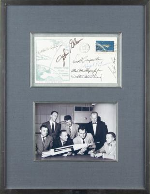 Lot #7026 Mercury Seven Signed Launch Day Cover