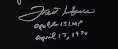 Lot #7383 Fred Haise and Jack Lousma Signed Oversized Photograph - Image 2