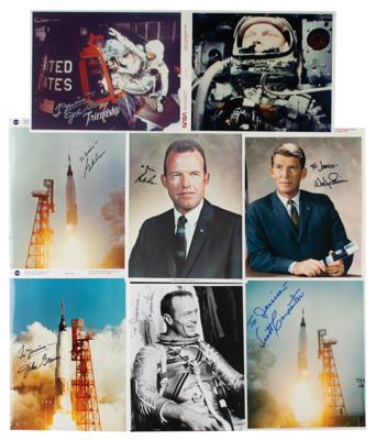 Lot #7061 Mercury Astronauts (8) Signed