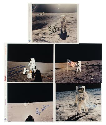 Lot #7569 Moonwalkers (5) Signed Photographs