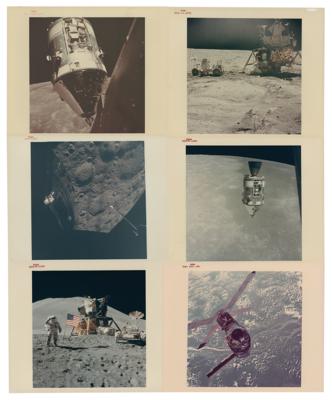Lot #7161 Apollo Program (6) Original Red-Numbered Photographs
