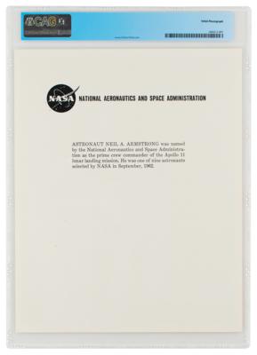 Lot #7320 Neil Armstrong's Personally-Owned White Space Suit Portrait - Image 2