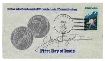 Lot #7403 Jack Swigert Signed First Day Cover - Image 1