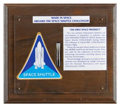 Lot #7662 STS-6 Flown and Manufactured Polystyrene