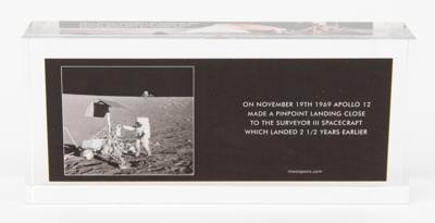 Lot #7332 Apollo 12 Flown Card Swatch Display (Attested to as Flown by Moonpans) - Image 4