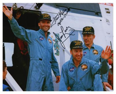 Lot #7399 James Lovell and Fred Haise Signed Photograph - Image 1