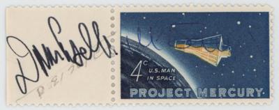 Lot #7197 Wally Schirra and Donn Eisele Signed Stamp