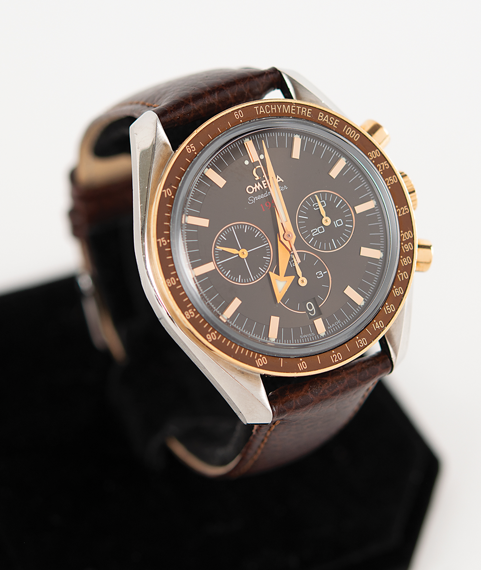 Lot #7545 Gene Cernan's Omega Speedmaster Broad Arrow 1957 Chronograph