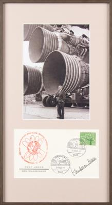 Lot #7593 Wernher von Braun Signed Postal Cover