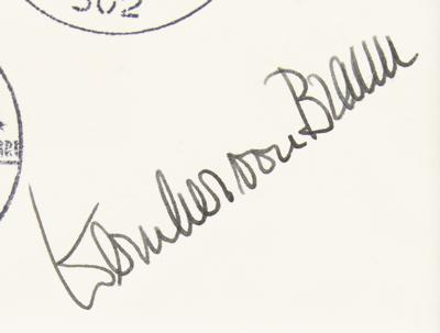 Lot #7593 Wernher von Braun Signed Postal Cover - Image 3