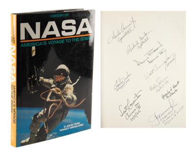 Lot #7567 Astronauts Signed Book with Conrad, Bean, and Duke