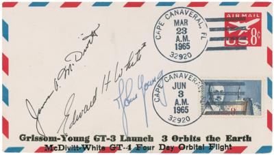 Lot #7091 Gemini 4 Signed 'Launch Day' Cover