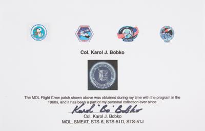 Lot #7085 Karol Bobko's Manned Orbiting Laboratory (MOL) Flight Crew Patch - Image 3