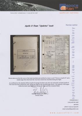 Lot #7199 Apollo 8 'Updates' Book Page Signed by Borman and Lovell [Attested as Flown] - Image 5