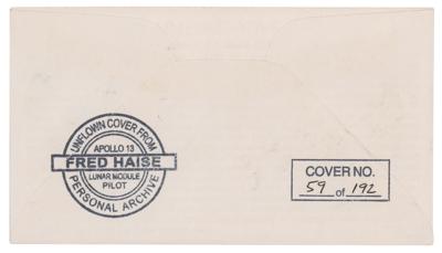 Lot #7401 James Lovell and Fred Haise Signed Cover — From the Fred Haise Personal Archive - Image 2