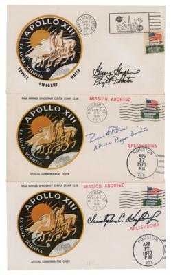 Lot #7586 NASA Directors (3) Signed Covers: Christopher Kraft, Gerry Griffin, and Rocco Petrone