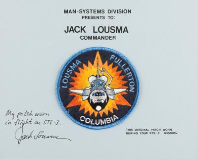 Lot #7625 Jack Lousma's STS-3 Flown Crew Patch