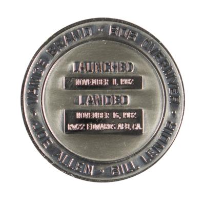 Lot #7616 Shannon Lucid's STS-5 Unflown Robbins Medallion - Image 2
