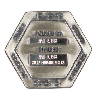 Lot #7617 Shannon Lucid's STS-6 Unflown Robbins Medallion - Image 2
