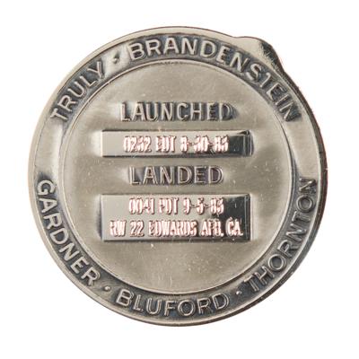 Lot #7619 Shannon Lucid's STS-8 Unflown Robbins Medallion - Image 2