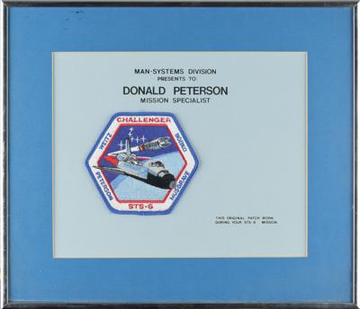 Lot #7629 Don Peterson's STS-6 Flown Suit Patch - Image 2