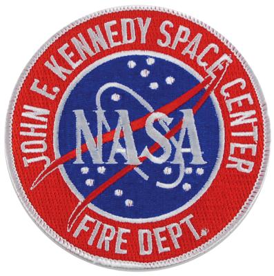 Lot #7665 STS-70 Flown KSC Fire Patch