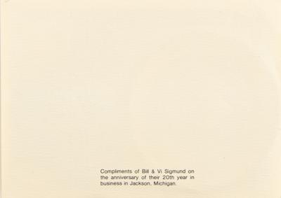 Lot #7461 Al Worden Signed Commemorative Patch Souvnier - Image 4