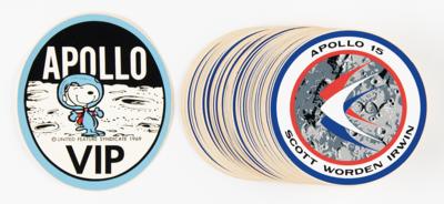 Lot #7476 Al Worden's (74) Apollo Stickers - Image 1